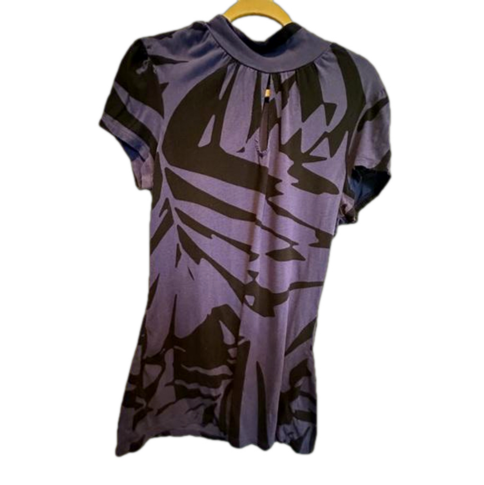 Express Purple and Black Top | M